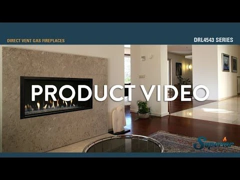 Superior DRL4543 43-Inch Electronic Ignition Direct Vent Gas Fireplace With Remote & Smooth Glass Media 6 Superior DRL4543 43-Inch Electronic Ignition Direct Vent Gas Fireplace With Remote & Smooth Glass Media - Image 6