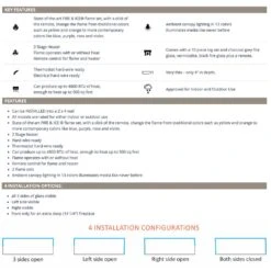 Remii BAY-SLIM Indoor/Outdoor Built-In 3-Sided Electric Fireplace With Decorative Media 11 Remii BAY-SLIM Indoor/Outdoor Built-In 3-Sided Electric Fireplace With Decorative Media -Heating Equipment Store 30 bay slim feat a 09 21