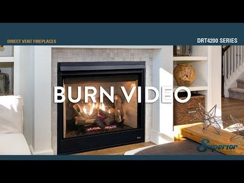 Superior DRT4245 45-Inch Electronic Ignition Direct Vent Gas Fireplace With Remote & Charred Oak Logs 6 Superior DRT4245 45-Inch Electronic Ignition Direct Vent Gas Fireplace With Remote & Charred Oak Logs - Image 6