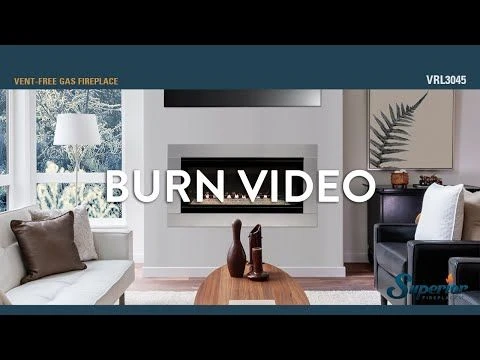 Superior VRL3045 45-Inch Electronic Ignition Vent-Free Gas Fireplace With Remote, Lights & Crushed Glass Media 6 Superior VRL3045 45-Inch Electronic Ignition Vent-Free Gas Fireplace With Remote, Lights & Crushed Glass Media - Image 6