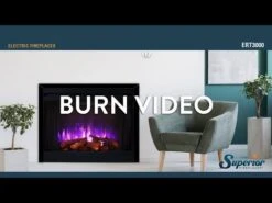 Superior MPE-3x-N Built-In Electric Fireplace With Charred Split Oak Logs And Glowing Ember Bed 11 Superior MPE-3x-N Built-In Electric Fireplace With Charred Split Oak Logs And Glowing Ember Bed -Heating Equipment Store MYufWm LcSU 2