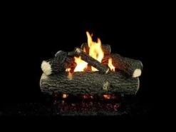 Hargrove Grand Oak See-Through Shallow Vented Gas Log Set With ANSI Certified Burner (HGGOSSS-SSB-ANSI) -Heating Equipment Store UJ4KfqKNcSk 1279