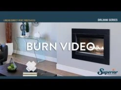 Superior DRL2045 45-Inch Electronic Ignition Direct Vent Gas Fireplace With Crushed Glass Media -Heating Equipment Store XpMTnAZ3M9Y 57