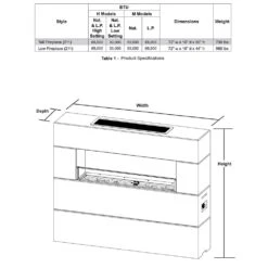 American Fyre Designs 211 Milan Low Linear Outdoor Gas Fireplace 5 American Fyre Designs 211 Milan Low Linear Outdoor Gas Fireplace -Heating Equipment Store afd 211 ta config spec a 12 22