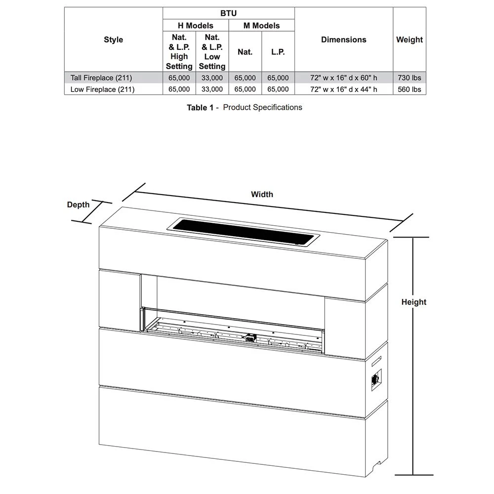 American Fyre Designs 211 Milan Low Linear Outdoor Gas Fireplace 3 American Fyre Designs 211 Milan Low Linear Outdoor Gas Fireplace - Image 3