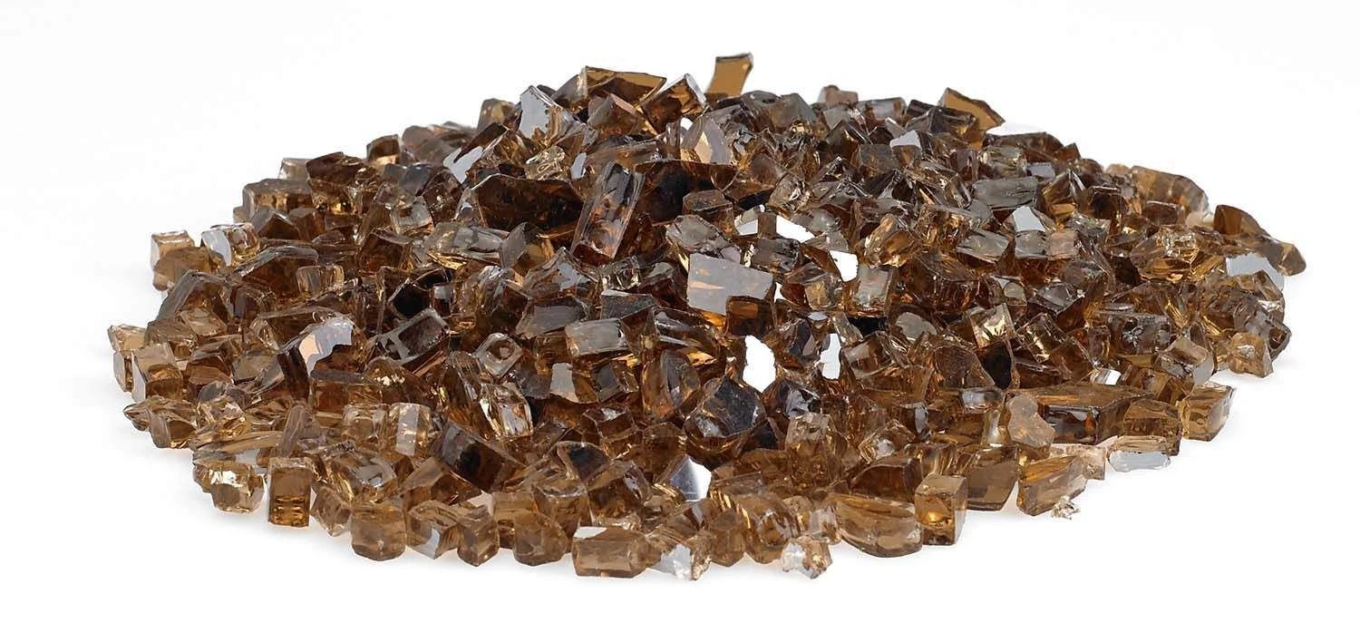 American Fire Glass 1/4-Inch Premium Fire Glass, 10-Pounds, Copper Reflective 2 American Fire Glass 1/4-Inch Premium Fire Glass, 10-Pounds, Copper Reflective - Image 2