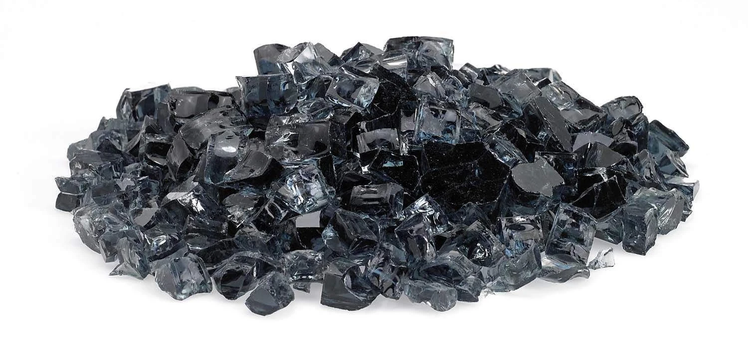 American Fire Glass 1/2-Inch Classic Fire Glass, 10-Pounds, Grey 2 American Fire Glass 1/2-Inch Classic Fire Glass, 10-Pounds, Grey - Image 2