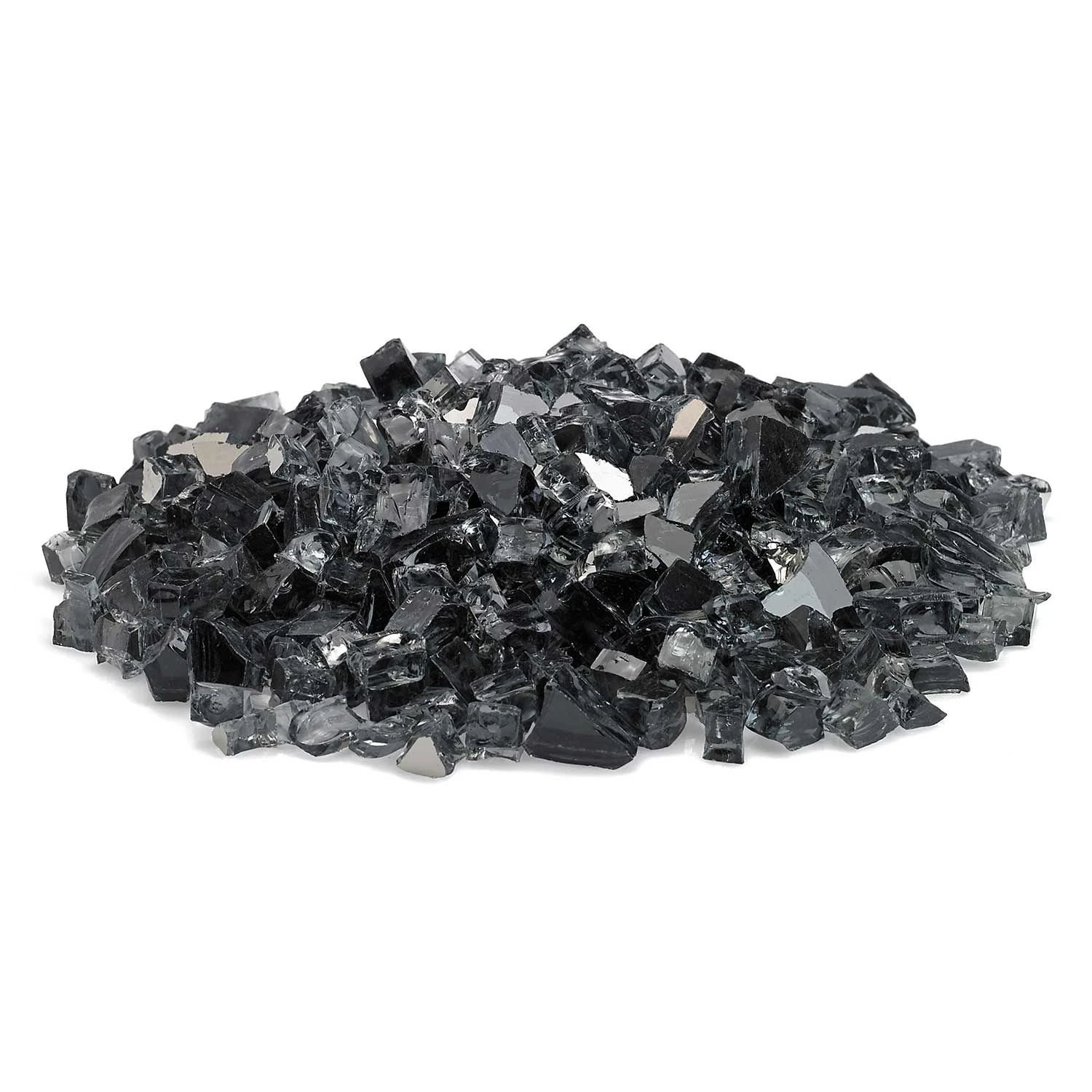 American Fire Glass 1/2-Inch Premium Fire Glass, 10-Pounds, Grey Reflective 2 American Fire Glass 1/2-Inch Premium Fire Glass, 10-Pounds, Grey Reflective - Image 2