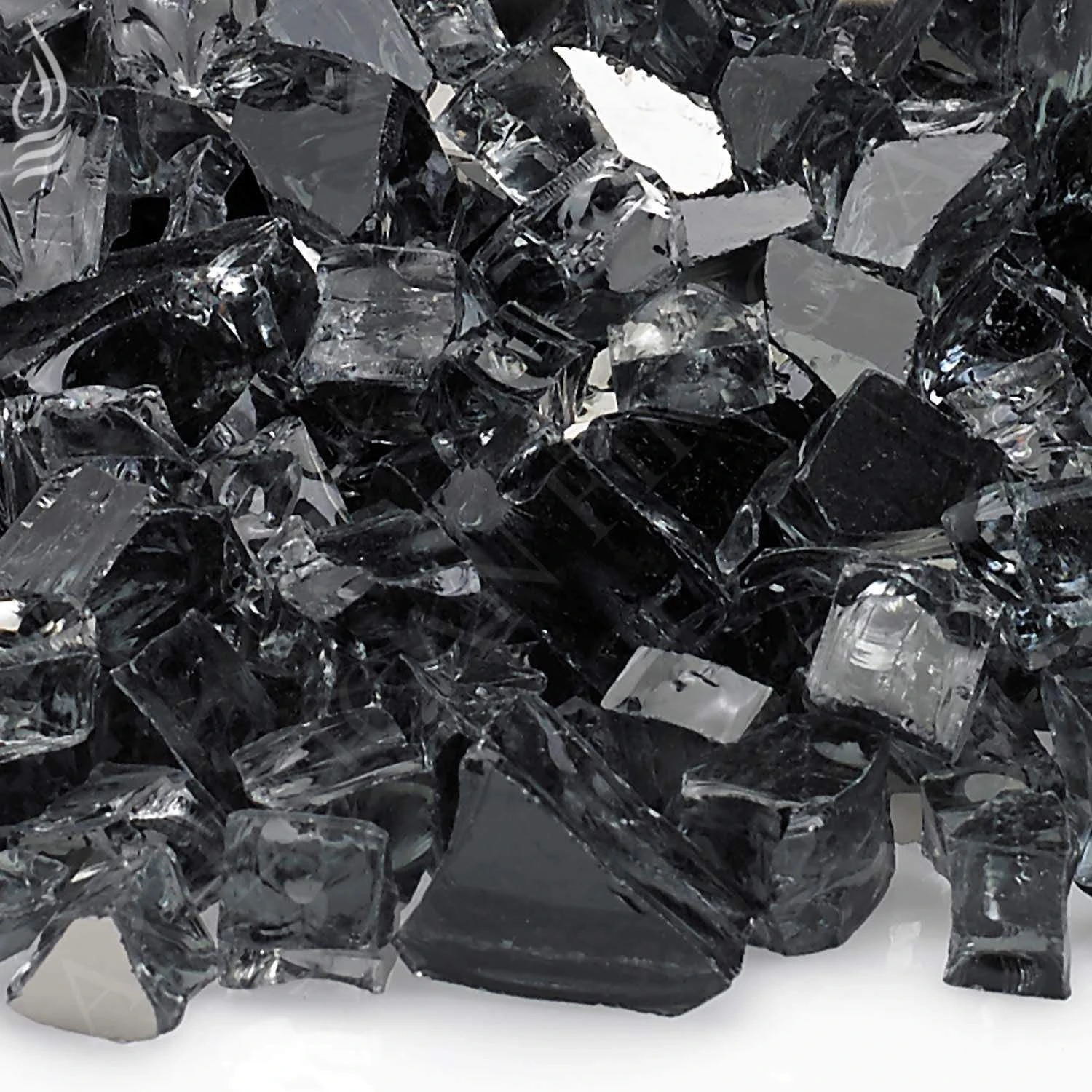 American Fire Glass 1/2-Inch Premium Fire Glass, 10-Pounds, Grey Reflective 3 American Fire Glass 1/2-Inch Premium Fire Glass, 10-Pounds, Grey Reflective - Image 3