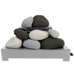 Rasmussen AFS20-SS Alterna Ventless FireStones Stainless Steel 20-Inch Burner Kit