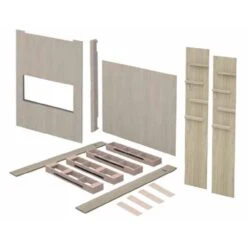 Modern Flames Orion Slim 60-Inch Linear Electric Fireplace With Allwood Wall System -Heating Equipment Store afws sps 60b c 04 22 1