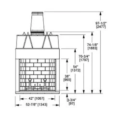 Majestic ASH42 Ashland 42-Inch Radiant Wood Burning Fireplace 7 Majestic ASH42 Ashland 42-Inch Radiant Wood Burning Fireplace -Heating Equipment Store ash42 specs a 12 20