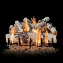 Grand Canyon Quaking Aspen Double Sided Vented Gas Log Set With ANSI Burner