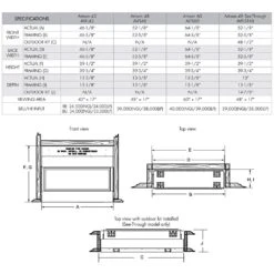 Monessen AVFL42-RB Artisan 42-Inch Vent-Free Gas Fireplace, Reduced BTU -Heating Equipment Store avfl42 bu config specs a 03 22
