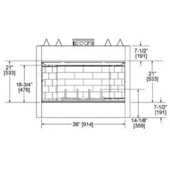 Majestic BE36 Royalton 36-Inch Radiant Wood Burning Fireplace 5 Majestic BE36 Royalton 36-Inch Radiant Wood Burning Fireplace -Heating Equipment Store be36 specs a 01 20