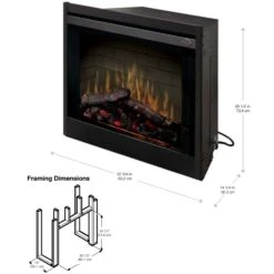Dimplex BF33DXP Deluxe Electric Fireplace Insert With Trim Kit, 33-Inch -Heating Equipment Store bf33dxp specs
