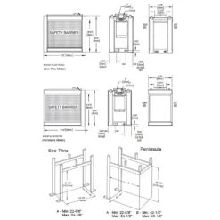 Napoleon BHD4P Ascent Multi-View Series Electronic Ignition Peninsula Direct Vent Gas Fireplace 11 Napoleon BHD4P Ascent Multi-View Series Electronic Ignition Peninsula Direct Vent Gas Fireplace -Heating Equipment Store bhd4 dimensions doublesided