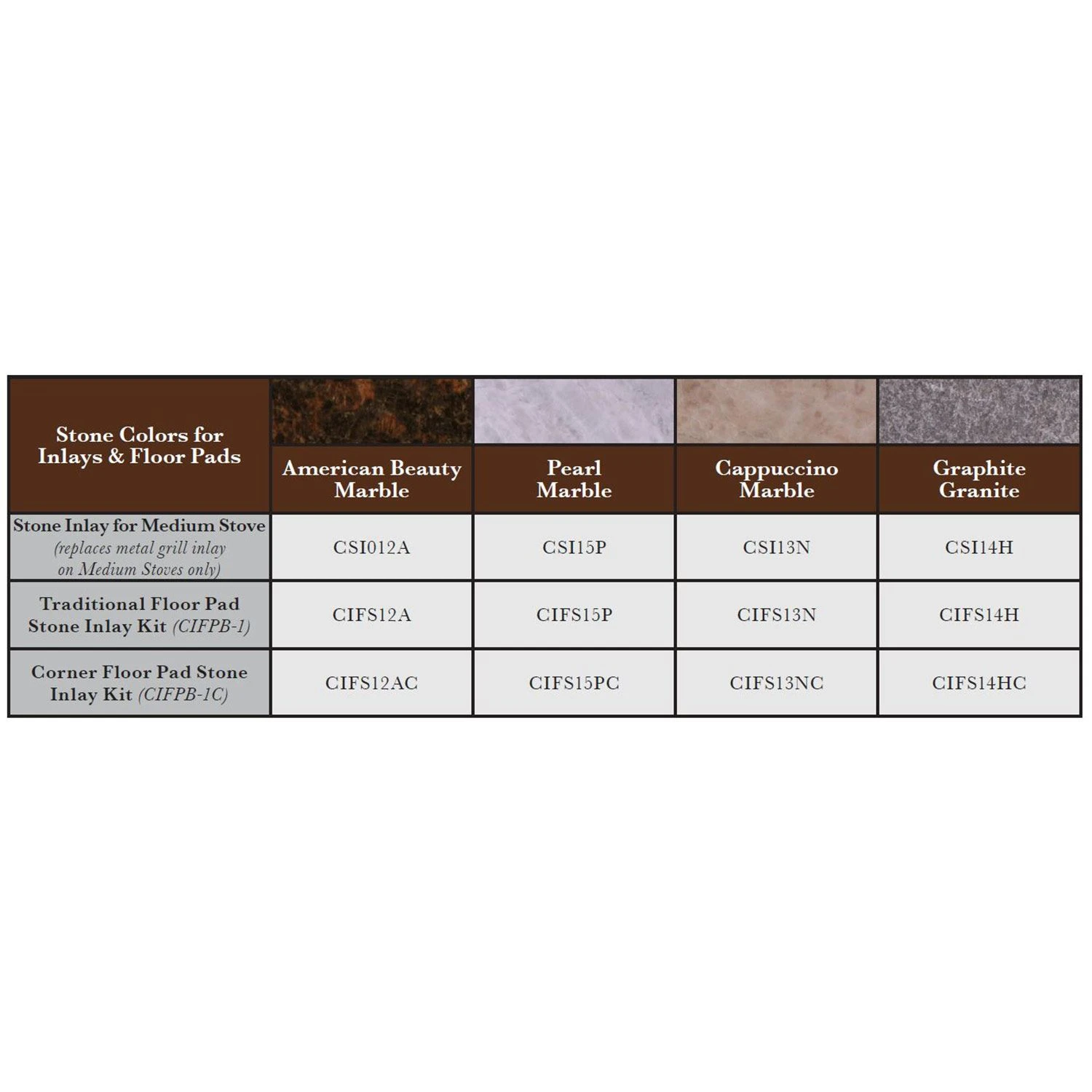 Empire White Mountain Hearth CIFxx-PKG Traditional Floor Pad Kit With Stone Inlay 2 Empire White Mountain Hearth CIFxx-PKG Traditional Floor Pad Kit With Stone Inlay - Image 2