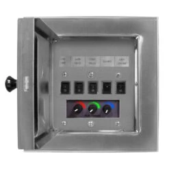 Firegear Kalea Bay Linear See-Through Outdoor Gas Fireplace With LED Lights, 60-Inch -Heating Equipment Store control panel led open front 2