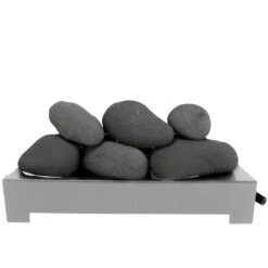 Rasmussen DF-AFS24-SS Alterna Ventless FireStones Double Sided Stainless Steel 24-Inch Burner Kit