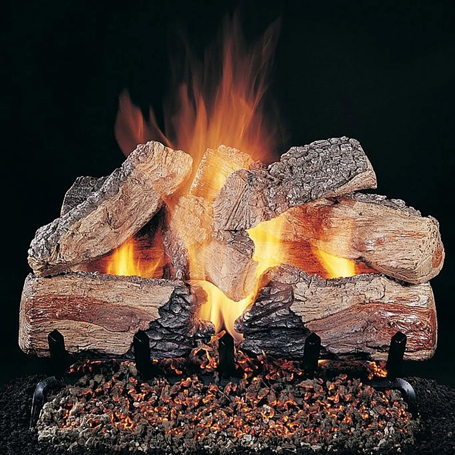 Rasmussen DF-EXF Evening CrossFire Double Sided Gas Logs Only 1 Rasmussen DF-EXF Evening CrossFire Double Sided Gas Logs Only