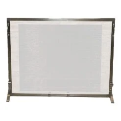 Dagan Mesh Knitted Fireplace Screen, 44x34-Inches
