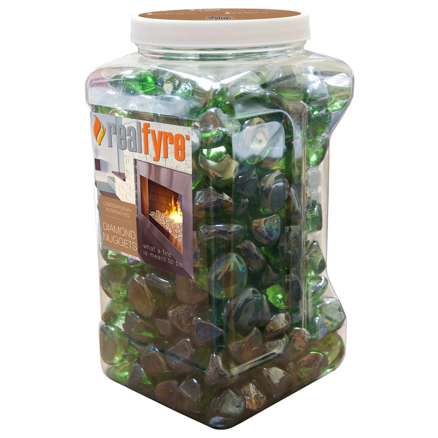 Real Fyre GLD-10-DB Deep Black Diamond Nuggets, 10 Pounds 2 Real Fyre GLD-10-DB Deep Black Diamond Nuggets, 10 Pounds - Image 2