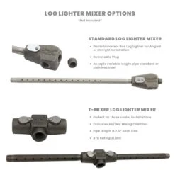 Dante Gas Fireplace Log Lighter Burner Pipe 9 Dante Gas Fireplace Log Lighter Burner Pipe -Heating Equipment Store dl config e 12 22 7