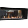Superior DRL6084-ST 84-Inch Electronic Ignition Direct Vent See-Through Gas Fireplace With Remote & Crushed Glass Media