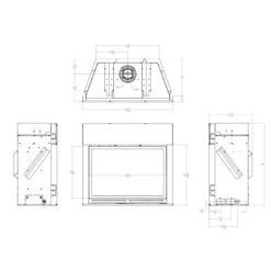 Empire White Mountain Hearth DVCX42FP Tahoe Clean-Face Direct Vent Luxury Gas Fireplace, 42-Inches -Heating Equipment Store dvcx42fp dimensions