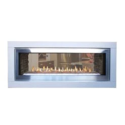 Empire White Mountain Hearth DVLL48SP-OUT Boulevard Direct Vent Double Sided Indoor/Outdoor Linear Fireplace, 48-Inches