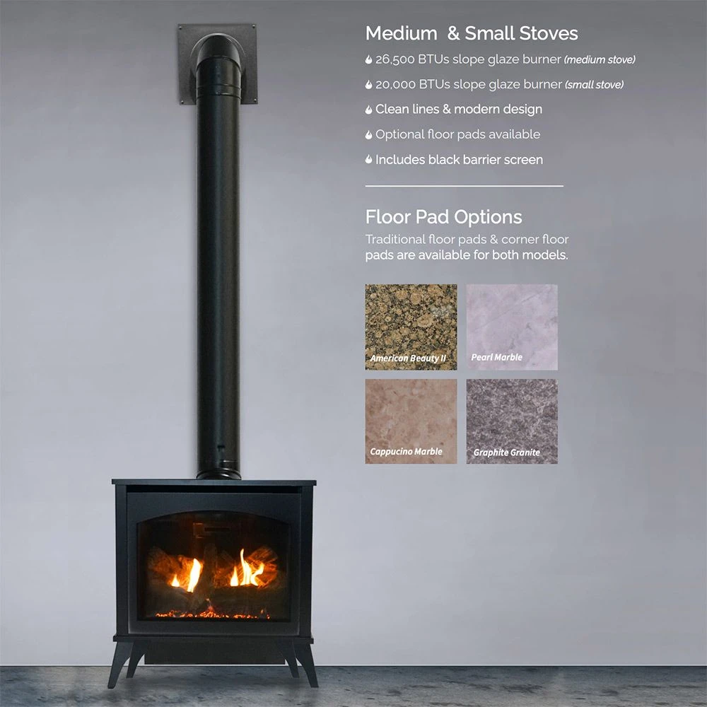 Empire White Mountain Hearth DVP30MS Direct Vent 30-Inch Steel Stove With Log Set 4 Empire White Mountain Hearth DVP30MS Direct Vent 30-Inch Steel Stove With Log Set - Image 4