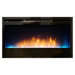 Empire White Mountain Hearth EBL34 Nexfire 34-Inch Linear Electric Fireplace With LED Lights, Remote And Crushed Glass