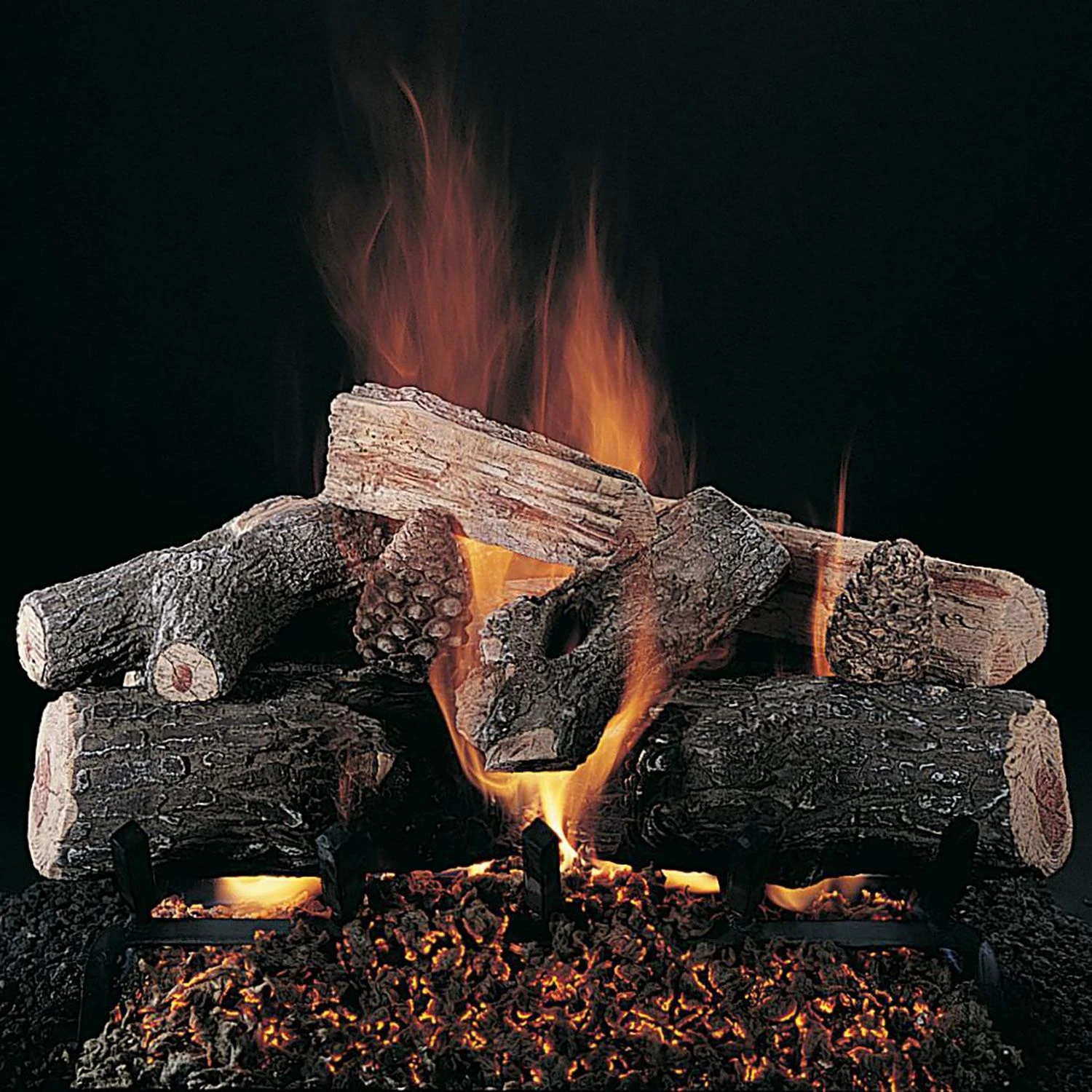 Rasmussen SS-ELS-Kit Evening Lone Star Series Stainless Steel Fireplace Log Set 1 Rasmussen SS-ELS-Kit Evening Lone Star Series Stainless Steel Fireplace Log Set