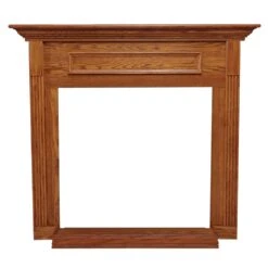 Empire White Mountain Hearth EMBF3 Cabinet Mantel With Base For Breckenridge VFD36 Deluxe Firebox