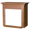 Empire White Mountain Hearth EMBC4 Corner Cabinet Mantel With Base For Breckenridge VFD42 Deluxe Firebox