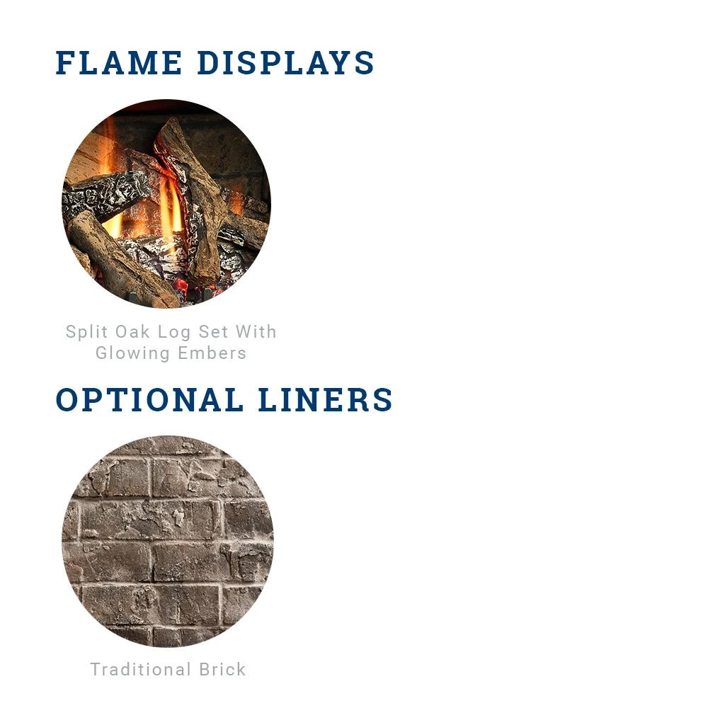 Kingsman FDV350 27-Inch Freestanding Direct Vent Gas Stove With Log Set 3 Kingsman FDV350 27-Inch Freestanding Direct Vent Gas Stove With Log Set - Image 3