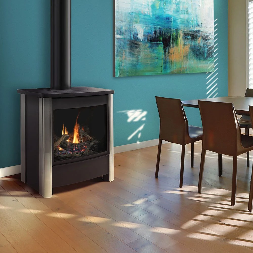 Kingsman FDV451 27-Inch Freestanding Direct Vent Gas Stove With Log Set 2 Kingsman FDV451 27-Inch Freestanding Direct Vent Gas Stove With Log Set - Image 2