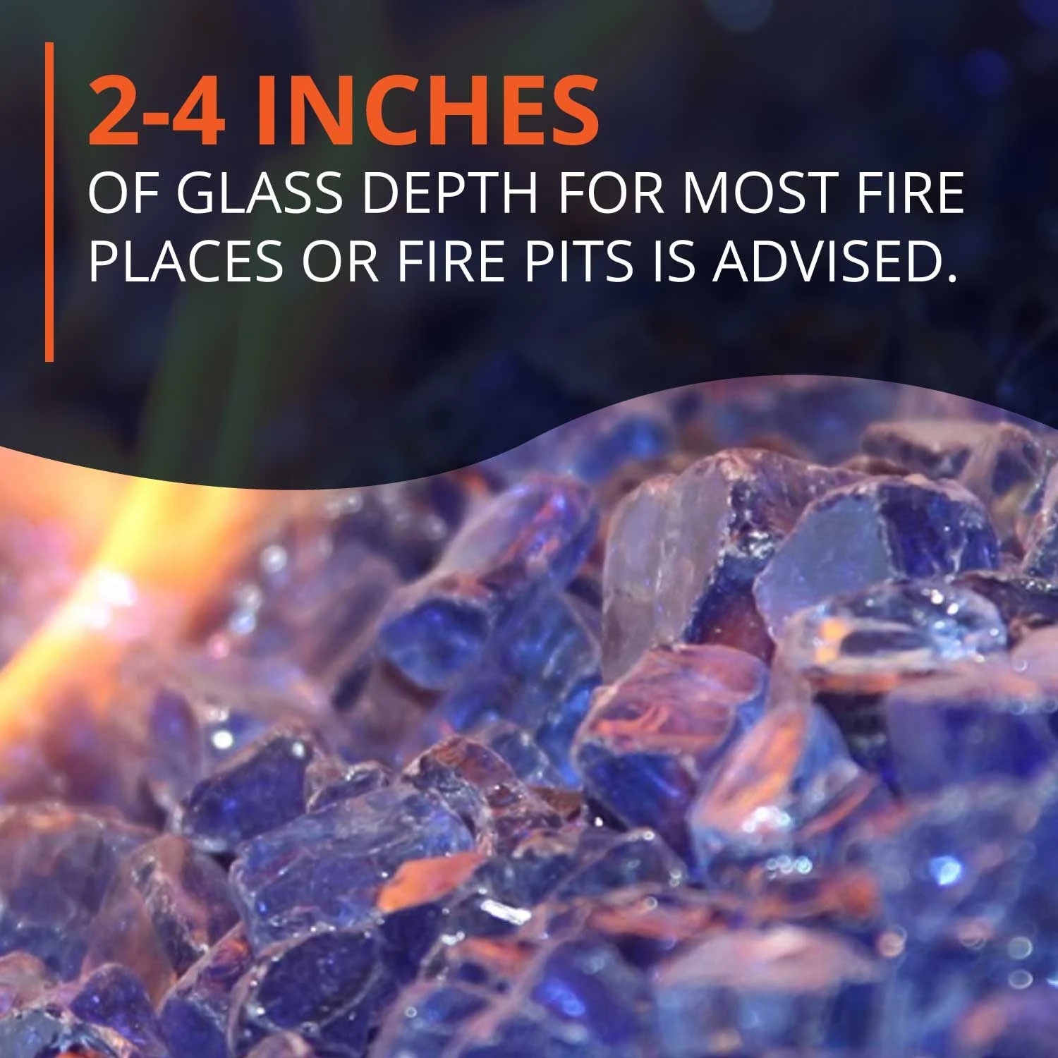 HPC Fire 1/4 Inch Decorative Fire Glass, 10 Pounds, Bronze 2 HPC Fire 1/4 Inch Decorative Fire Glass, 10 Pounds, Bronze - Image 2