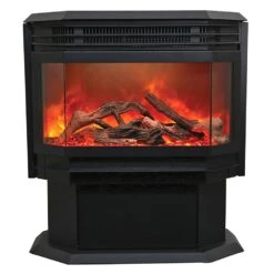 Sierra Flame By Amantii Freestand 26-Inch Smart Electric Fireplace -Heating Equipment Store fs 26 922 c 07 22