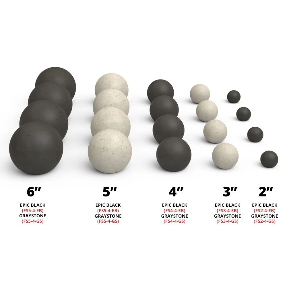 Real Fyre FS-4 Contemporary Fyre Spheres, 4-Piece 3 Real Fyre FS-4 Contemporary Fyre Spheres, 4-Piece - Image 3