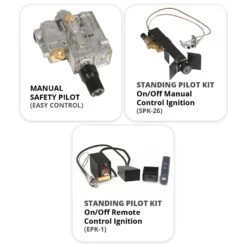 Real Fyre SDP Split Oak Designer Plus Vented Gas Log Set, Double Sided, Stainless Steel, ANSI Certified 8 Real Fyre SDP Split Oak Designer Plus Vented Gas Log Set, Double Sided, Stainless Steel, ANSI Certified -Heating Equipment Store g45 safety pilots real fyre a 10 21