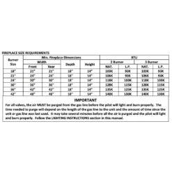 Grand Canyon Arizona Weathered Oak Charred Double Sided Vented Gas Log Set -Heating Equipment Store gcgl see thru dim a 12 22