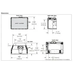 Napoleon GDIX3N-1 Oakville Series Electronic Ignition Direct Vent Gas Fireplace Insert -Heating Equipment Store gdix3 specs 3