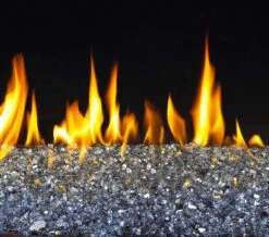 Real Fyre G45-2-GL Series Vented Glass Burner Kit, See-Thru, ANSI Certified