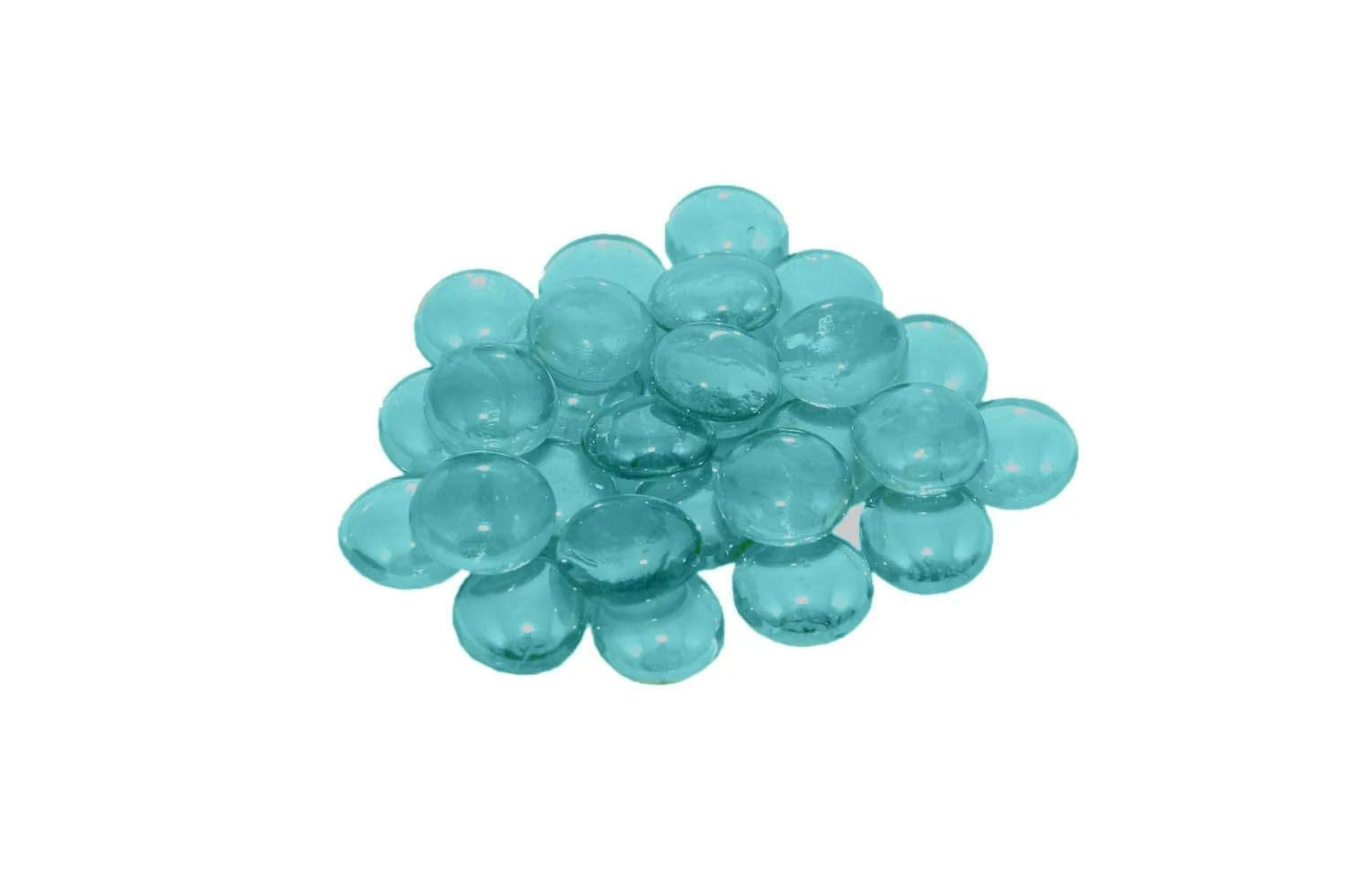 American Fyre Designs 10-Pound Fire Glass Gems, Blue Topaz 2 American Fyre Designs 10-Pound Fire Glass Gems, Blue Topaz - Image 2