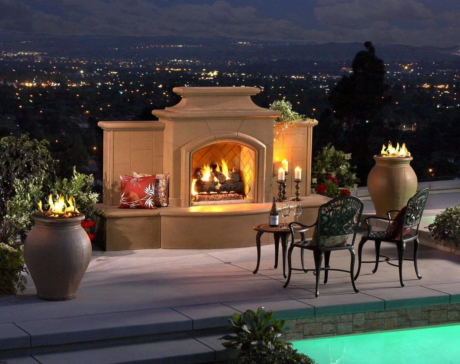 American Fyre Designs Grand Mariposa Outdoor Gas Fireplace 2 American Fyre Designs Grand Mariposa Outdoor Gas Fireplace - Image 2