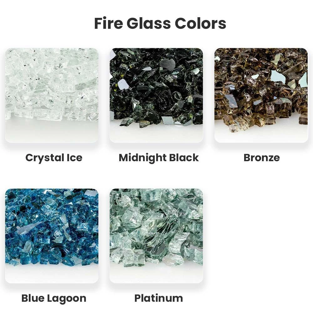 Hargrove 30-Inch Full Pan Vented Gas Fire Glass Set With Burner Kit (HGFG30-FPB) 2 Hargrove 30-Inch Full Pan Vented Gas Fire Glass Set With Burner Kit (HGFG30-FPB) - Image 2