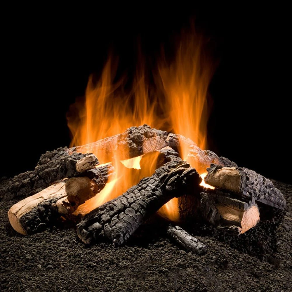 Hargrove Outdoor Wilderness Char Gas Log Fire Pit Stack Set With Fire Ring Burner Kit And Match Light Ignition (HGWCSFL-FRB) 1 Hargrove Outdoor Wilderness Char Gas Log Fire Pit Stack Set With Fire Ring Burner Kit And Match Light Ignition (HGWCSFL-FRB)