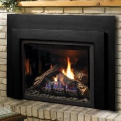 Kingsman IDV26 26-Inch Clean View Direct Vent Gas Fireplace Insert With Media